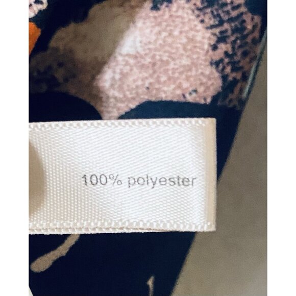 The Limited Top Womens Medium Navy Blue Floral Print Long Sleeve Artsy Boho - Picture 6 of 8